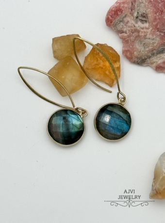 Minđuše Devi Labradorit