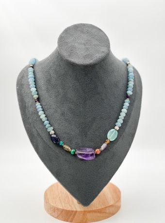 Ogrlica poludragi kamen