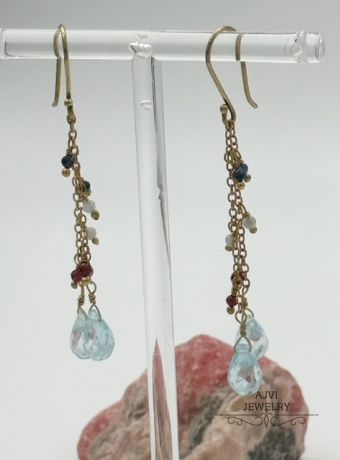 Minđuše Devata Akvamarine